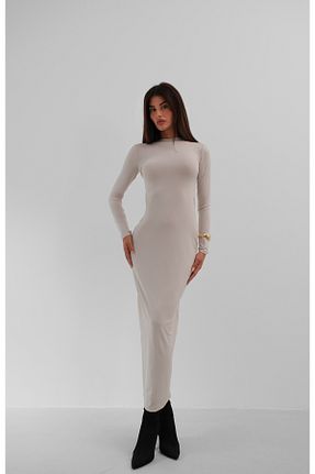 لباس بژ زنانه بافتنی Black Fashion - کد 785218799