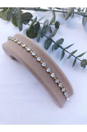 دستبند جواهر طلائی زنانه زیرکن Jerie - کد 834830949