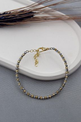 دستبند جواهر طلائی زنانه برنجی Jerie - کد 764295964