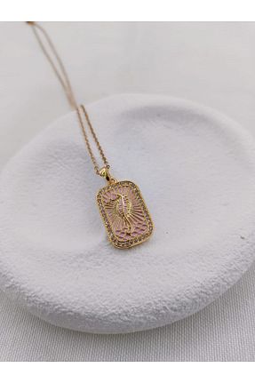 گردنبند استیل ( فولاد ) طلائی زنانه استیل (فولاد) Jerie - کد 852869321