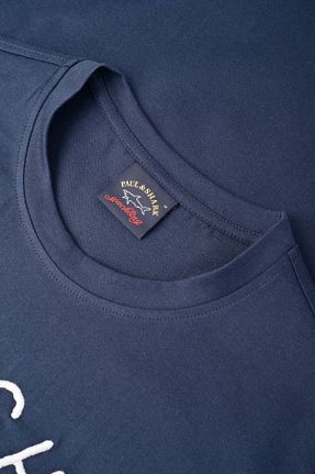تیشرت سایز بزرگ سرمه ای مردانه T-Shirt Paul&Shark - کد 863395629