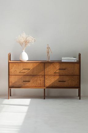 کنسول قهوه ای چوب Woodesk - کد 863388174