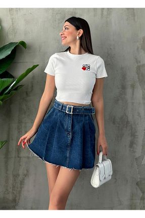 شلوار جین آبی زنانه پاچه لوله تفنگی Angel Mia - کد 836383671