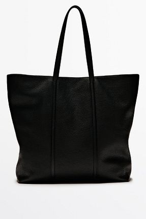 کیف کمری مشکی مردانه چرم خالص Massimo Dutti - کد 863387939