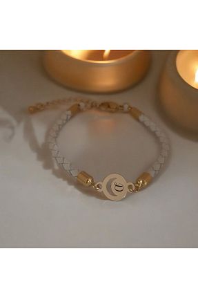 دستبند طلا سفید زنانه 14 عیار ARCHINO GOLD - کد 863397271