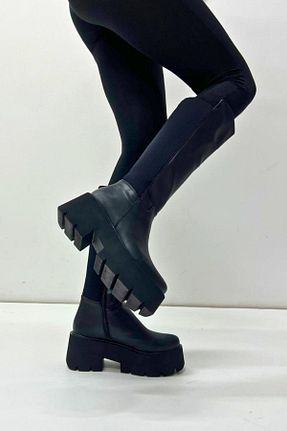 چکمه مشکی زنانه چرم مصنوعی inizio - کد 845609246