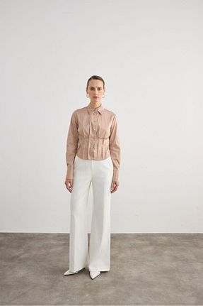 پیراهن قهوه ای زنانه رگولار Rue - کد 863397359