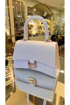 کیف دوشی سفید زنانه چرم مصنوعی KRISTE BELL - کد 863398022