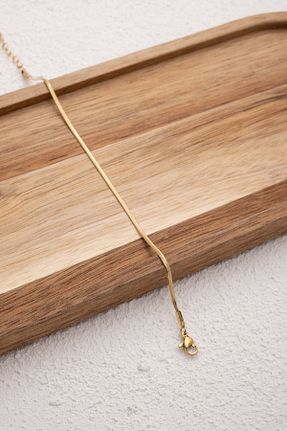 دستبند استیل (فولاد) طلائی زنانه استیل ضد زنگ ByFlorya Jewelry - کد 863399251