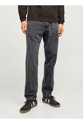 شلوار جین مشکی مردانه پاچه لوله تفنگی Jack & Jones - کد 863398684