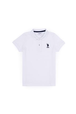 پولوشرت سفید بچه گانه پارچه U.S. Polo Assn. - کد 835077153