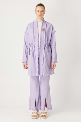 ترنچکت بنفش زنانه بدون آستر Ghisa - کد 815679905