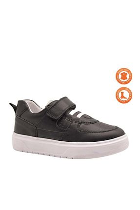 کفش کژوال مشکی بچه گانه چرم خالص kids A more - کد 678607883