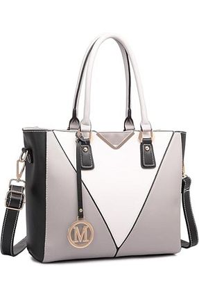 کیف دستی طوسی زنانه سایز متوسط Miss Lulu - کد 863424352