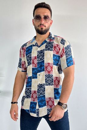 پیراهن سرمه ای مردانه اسلیم فیت MİSHAR İTALİA - کد 863419336