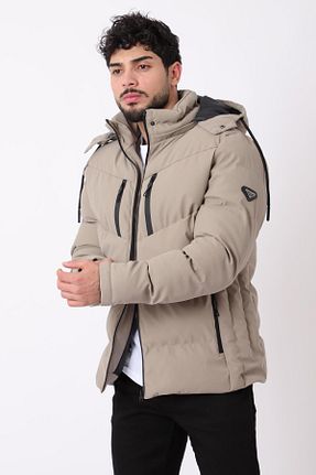 کاپشن بژ مردانه پلی استر Stilkombin - کد 863423839