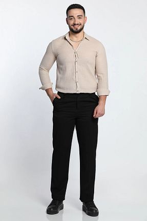شلوار مشکی مردانه پارچه MİSHAR İTALİA - کد 863418253
