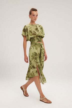 دامن سبز زنانه پارچه adL - کد 838297871