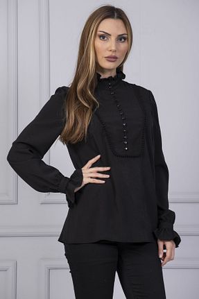 بلوز سایز بزرگ مشکی زنانه سایز بزرگ Loom Boutique - کد 475321929