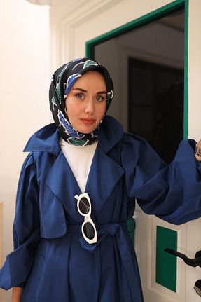 روسری سرمه ای İpek Tivil Silk Home - کد 863428931