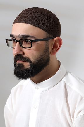 کلاه پشمی قهوه ای مردانه پلی استر ihvanonline - کد 863426327