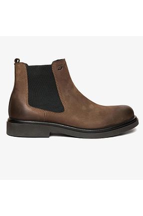 بوت / نیم بوت طوسی مردانه چرم خالص Greyder - کد 863436425