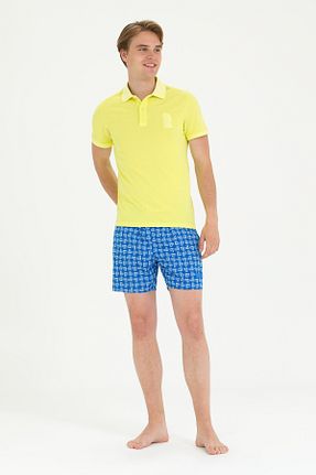 شلوارک ساحلی آبی مردانه بافتنی U.S. Polo Assn. - کد 839164080