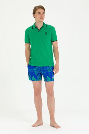 شلوارک ساحلی آبی مردانه بافتنی U.S. Polo Assn. - کد 834788860