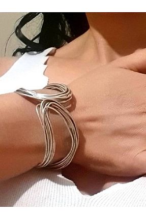 دستبند جواهر زنانه روکش نقره EDWOL - کد 863468669