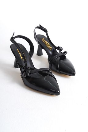 کفش استایلیتو مشکی پاشنه نازک MTZ MODA - کد 863484132