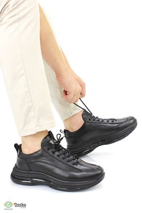 کفش کژوال مشکی مردانه چرم خالص MARCOMEN - کد 863468578