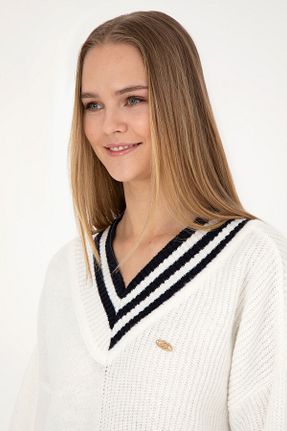 پلیور بژ زنانه ساده U.S. Polo Assn. - کد 838631313