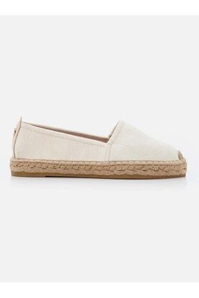 کفش اسپادریل سفید زنانه چرم خالص Su Espadril - کد 130038096