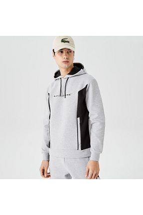سوئیشرت طوسی مردانه ساده Lacoste - کد 679436508