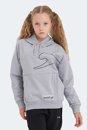 سوئیشرت اسپرت طوسی بچه گانه رگولار Slazenger - کد 863522772