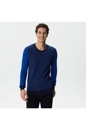 پلیور آبی مردانه ساده Lacoste - کد 781821735