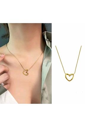 گردنبند استیل ( فولاد ) طلائی زنانه استیل (فولاد) CAXBERN - کد 863677429