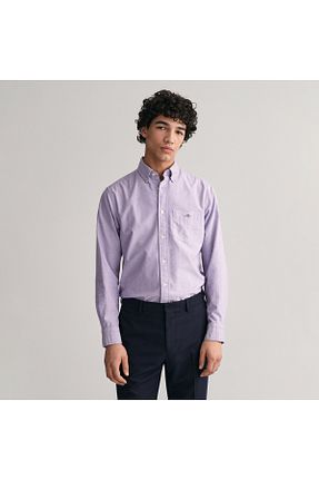 پیراهن زرشکی مردانه رگولار Gant - کد 782369949