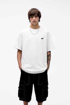 تیشرت سفید زنانه رگولار Pull & Bear - کد 730106112