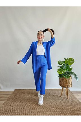 کیمونو و کافتان آبی زنانه لیکرا Altı Üstü Butik - کد 863637556