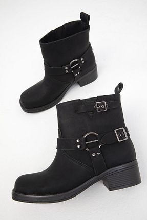 بوت / نیم بوت مشکی زنانه چرم مصنوعی SOHO - کد 859178339