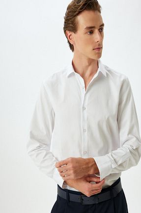پیراهن سفید مردانه اسلیم فیت Koton - کد 861542867