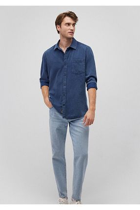پیراهن سرمه ای مردانه یقه ایستاده Mavi - کد 849706930