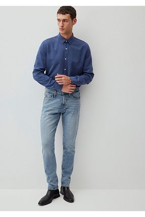 شلوار جین آبی مردانه پاچه تنگ Mavi - کد 847423838