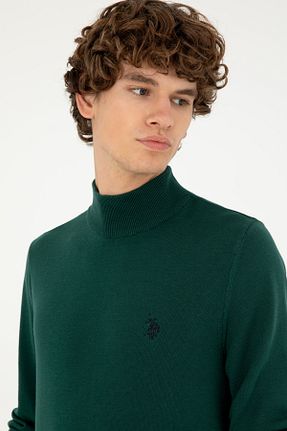 پلیور سبز مردانه ساده U.S. Polo Assn. - کد 862426303
