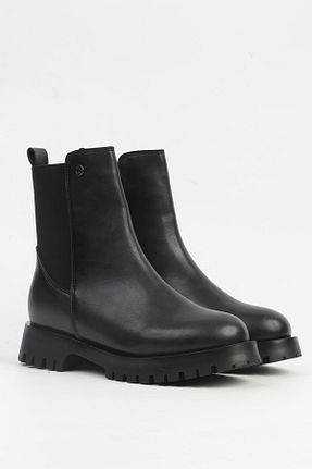 بوت / نیم بوت مشکی زنانه چرم مصنوعی Pierre Cardin - کد 862423431