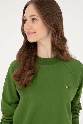 سوئیشرت سبز زنانه ساده U.S. Polo Assn. - کد 862441004