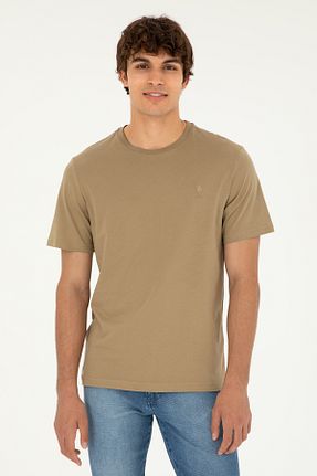 تیشرت خاکی مردانه رگولار U.S. Polo Assn. - کد 859373863