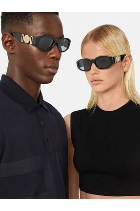 عینک آفتابی مشکی زنانه UV400 Versace - کد 778988978