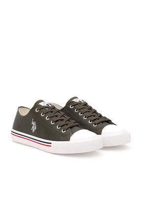 کفش اسنیکر خاکی مردانه بند دار U.S. Polo Assn. - کد 862457664